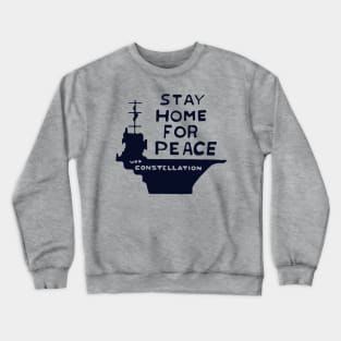 Stay Home For Peace // Joan Baez Hippie Tribute Crewneck Sweatshirt